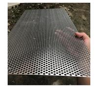 Lamiere forate Lamiera perforata in acciaio inossidabile 304, fori da 1-10 mm, argento, dimensioni multiple(1mm Mesh,40x40cm)