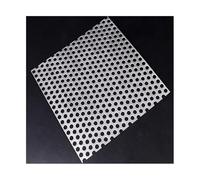 Lamiere forate Lamiera perforata in acciaio inossidabile 304 rotonda, dimensioni multiple, fori da 1 a 10 mm, argento(4mm Mesh,30x30cm)