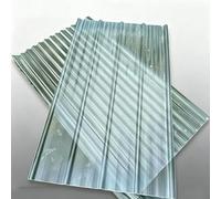 Lamiere Grecate Protezione Uv,Pannelli per Tetto per Serra Posto Auto Coperto,Lastra di Copertura in Fibra di Vetro 1.5mm,Pannelli Coibentati Ondulata 2/5/7/9/13 Pezzi (0.9x1.3m,9 Pcs)