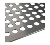 Lamiere metalliche forate, Lamiera Forata In Acciaio Inossidabile 304 0,15-0,7 X 1 M Argento Confezione Da 1-4(4 Pcs,0.55x1M)