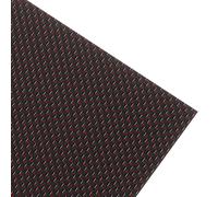 Lamina Carbonio 3K 250x100x1mm con Fili Rossi per Modellismo
