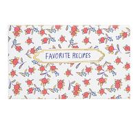 Lamina d' oro floreale accenti 19,1 x 10,2 cm ricetta della confezione con blocco note e matita