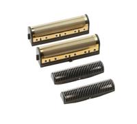 Lamina E Taglierina Di Ricambio Premium Compatibile Con Andis TS1 TS2 | Set, Accessori For Rasoio Elettrico Da Barbiere, Rasoio A Lamina, 17155, 17160, 17280, 17285(Gold Foil Set)