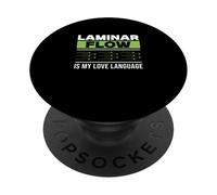 Laminar Flow è il mio linguaggio d'amore Ingegneria aerospaziale divertente PopSockets PopGrip Adesivo