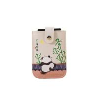 Laminated Concealed Mini Card Wallet Pull-out Type RFID Blocking ID Holder 6 Pockets PU Leather Business Case(2)