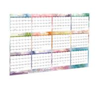 Laminated Wall Calendar - Large Monthly Layout, Clear Date Visibility, Write Erase Finish, Year Planning Format | Schedule Tracking For Homes Classrooms Workspaces And Study Areas Daily Uses Tasks