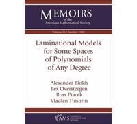 Laminational Models for Some Spaces of Polynomials of Any Degree (Tascabile)