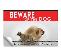 Laminato adesivo Beware of the dog Spanish Mastiff