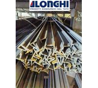 LAMINATO IN FERRO ACCIAIO BARRA PROFILO A T 40X5 mm. 3 PEZZI da 2 METRI