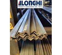 LAMINATO IN FERRO ACCIAIO BARRA PROFILO ANGOLARE 20X20X3 mm. 12 PEZZI da 2 METRI