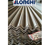 LAMINATO IN FERRO ACCIAIO BARRA PROFILO ANGOLARE 40X40X4 mm. 3 PEZZI da 2 METRI