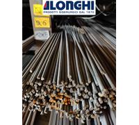 LAMINATO IN FERRO ACCIAIO BARRA PROFILO TONDO 6 mm. 30 PEZZI da 2 METRI