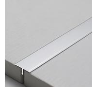 Laminato Striscia Di Transizione Pavimenti & Alluminio T In Copertura, Per Divisorio Piatto Piastrelle Modanature Decorative Giunzioni Parete Soglie(Argento,W 2.8cm)