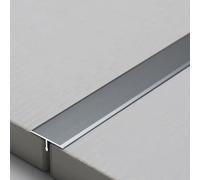 Laminato Striscia Di Transizione Pavimenti & Alluminio T In Copertura, Per Divisorio Piatto Piastrelle Modanature Decorative Giunzioni Parete Soglie(Gray,W 2cm)