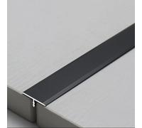 Laminato Striscia Di Transizione Pavimenti & Alluminio T In Copertura, Per Divisorio Piatto Piastrelle Modanature Decorative Giunzioni Parete Soglie(Nero,W 4cm)