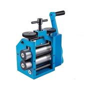 Laminatoi da 3 pollici Rapporto di trasmissione 1: 2,5 Combinazione manuale Foglio di gioielli in metallo Modello a semicerchio quadrato Mulino a rulli,Alta Durezza