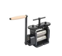 Laminatoio for gioielli - Pressa combinata manuale con strumento for compresse - Kit di strumenti for gioielli fai-da-te for laminazione di lamiere e fili per principianti e professionisti(130mm)