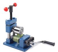 Laminatoio manuale e piegaanelli, strumento per gioielli in ferro resistente, macchina a manovella per formare braccialetti e anelli, ideale per la creazione di gioielli fai da te