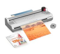 Laminatore largo 33 cm con 120 fogli formato lettera per A3/A4/A6, 11 x 17, laminato a caldo e a freddo, 3-5 mm con taglierino