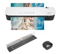 Laminatore termico, macchina per laminazione A4 da 9 pollici, foto laminate, decorazioni per le vacanze e etichette regalo, 2 Min Faster Preheat, laminatore termico caldo e freddo da scrivania per