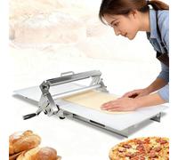 Laminatrice per pasta per croissant in acciaio inossidabile, spessore regolabile 0-25 mm Laminatrice per pasticceria da tavolo per pizza fondente con croissant(Type400)