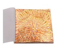 Lamine di Rame variegate Fogli di Foglia d'oro per Decorazioni per Unghie in Carta Artigianale Ceramica Doratura Domestica 50 Pezzi Foglie di Bronzo 14X14 cm