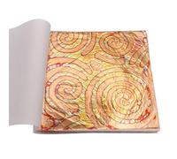 Lamine di Rame variegate Fogli di Foglia d'oro per Decorazioni per Unghie in Carta Artigianale Ceramica Doratura Domestica 50 Pezzi Foglie di Bronzo 14X14 cm