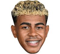 Lamine Yamal (Blonde) Maschere di persone famose, facce di cartone