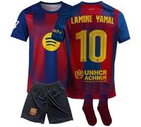 Lamine Yamal - Maglia da calcio per bambini #19 - Barcelona con maglia e pantaloncini | Maglia Barca di alta qualità per ragazzi | ideale per allenamento e tempo libero (4-14 anni), Blu, 140 6/7 Jahre