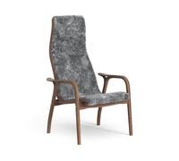 Lamino Poltrona Alta Noce Laccato/Scandinavian Grey/Pecora