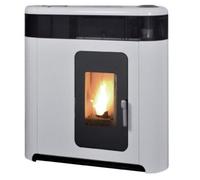 LAMINOX ELISA PHANTOM IDRO 16 KW TERMOSTUFA A PELLET BIANCA
