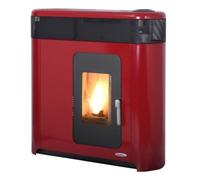 LAMINOX ELISA PHANTOM IDRO 16 KW TERMOSTUFA A PELLET ROSSA