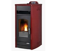 LAMINOX ESTER IDRO PLUS IDROVENTILATA TERMOSTUFA A PELLET 15 KW BORDEAUX
