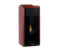 LAMINOX TLVB15IR Ester Lux Black Line 15 kW STUFA A PELLET Idroventilata ROSSO