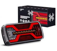 LAMIRO LED Fanale Posteriore X-SPIDER 1 Con Luce Retromarcia Targa 12/24V