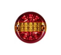 LAMIRO Luce Posteriore LED Rotonda 24 LED 12/24V Indicatori Freno Retromarcia