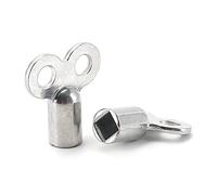 Lamkrtlp Chiave del Radiatore, Chiavi per Sfiatare i Termosifoni Compatibile con la Maggior Parte dei Dissipatori di Calore (Argento)