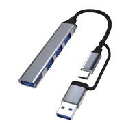 Lamkrtlp Hub USB C 3.0, Type C Hub con 1 porta USB 3.0 e 3 porte USB 2.0 Compatibile con Macbook Pro/Air, laptop, PS5/PS4 e altri dispositivi di tipo C, per Trasmissione Dati Alta Velocità (5 Gbps)