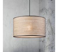 Lamkur Lampada a sospensione Penelope, Ø 35 cm, marrone chiaro, a 1 luce Lamkur