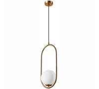 LAMKUR Lampada a sospensione su corda, Amber, 1 x G9/5 W/230 V, oro