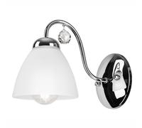 LAMKUR Miranda - Lampada da parete a 1 luce, cromato, 1 x E27