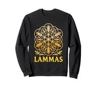 Lammas Lughnasadh Fiore della Vita con spighe Felpa