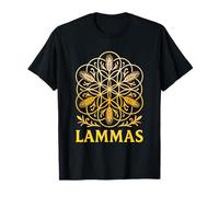 Lammas Lughnasadh Fiore della Vita con spighe Maglietta