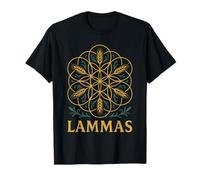 Lammas Lughnasadh Fiore della Vita con spighe Maglietta