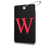 Lammcou Etichette per Valigie Aereo, Targhetta in gomma personalizzata con porta indirizzo e cavo in acciaio inossidabile, Luggage Tags Suitcases Labels (Nero, W)