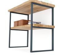 LAMO MANUFAKTUR Supporto per piano del lavabo 40x80 cm antracite 1 pz - Gamba per mobile bagno industriale in metallo con viti Fischer - Struttura per lavabo da appoggio e da incasso - Design moderno
