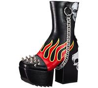 LAMODA Cutting Corners, Mid Calf Boot Donna, Black Flame, 38 EU