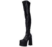 LAMODA Fantasie, Over-The-Knee Boot Donna, Nero PU, 40 EU