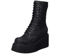 LAMODA Hand On Heart, Stivale alla Caviglia Donna, Glitter Neri, 40 EU