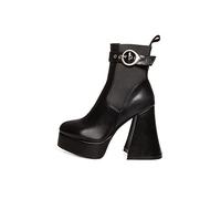 LAMODA Infedeltà, Ankle Boot Donna, Nero PU, 39 EU